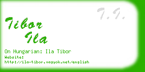 tibor ila business card